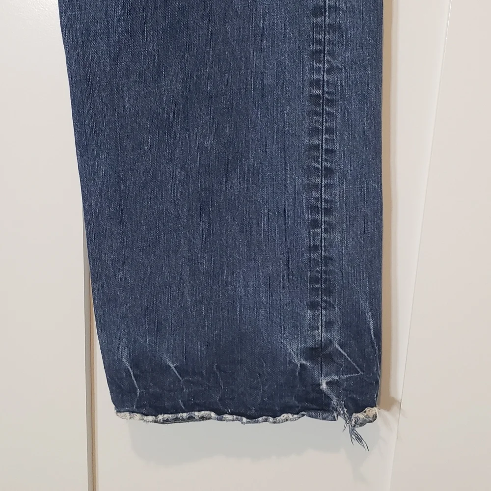 Guess Premium Distressed Patches Midrise Medium Rise Jeans Men's Size 34 X 33